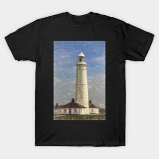 Nash Point Lighthouse Digital Art T-Shirt